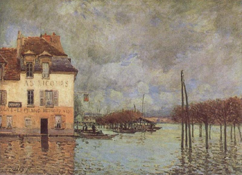 Alfred Sisley Fllod at Port-Marly oil painting picture